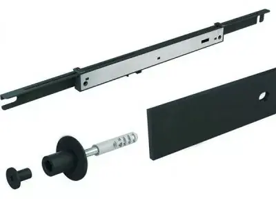 Set rail noir avec amortisseur - MANTION