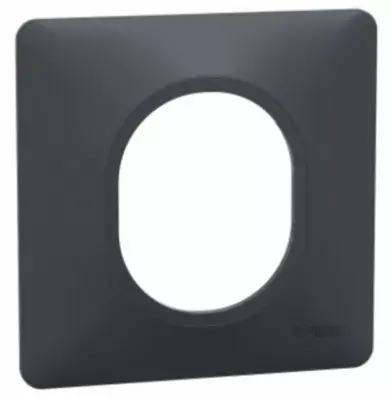 Plaque de finition Ovalis anthracite Schneider