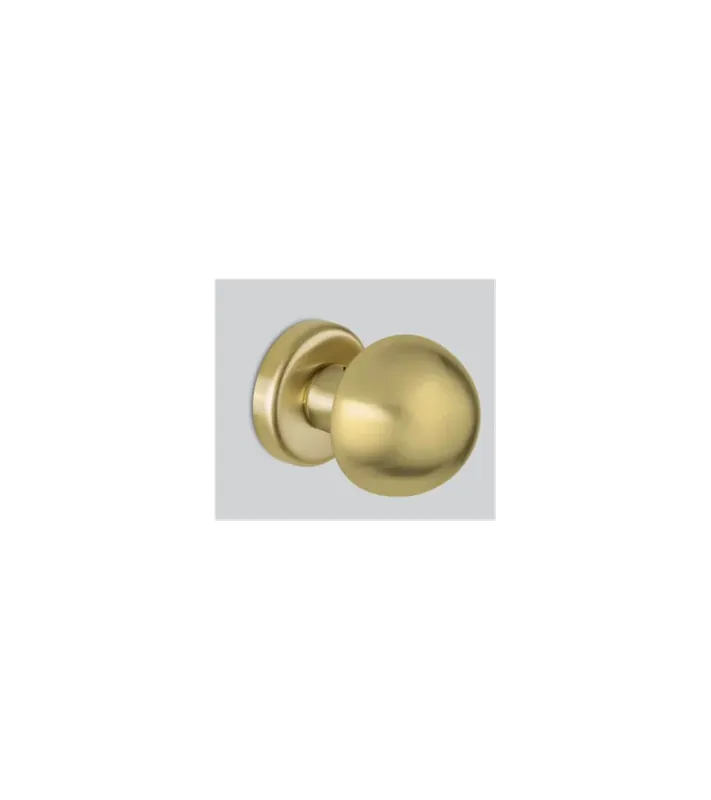 Bouton de porte fiss 50 en finition or satiné