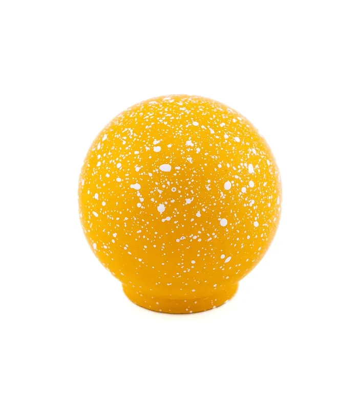 Bouton de meuble en bois de hêtre jaune/blanc Mélange