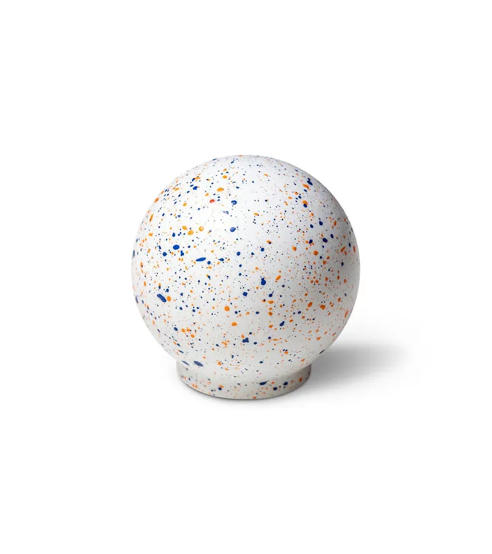 Bouton de meuble en bois de hêtre Mélange – Blanc bleu orange