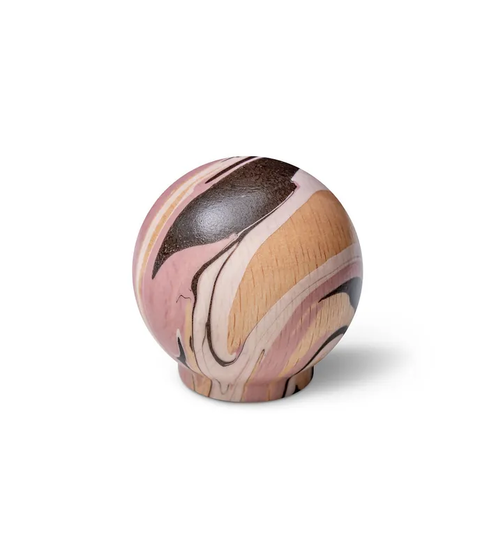 Bouton de meuble en bois de hêtre Lilas
