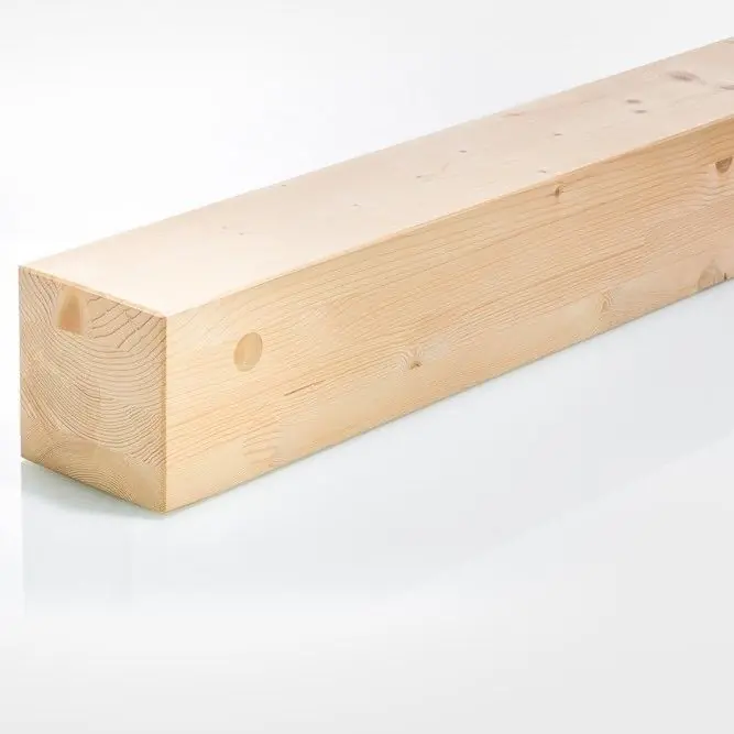 Poutre bois lamellé-collé Épicéa GL24 Long. 4,00 m - 200x200 mm - Classe 2